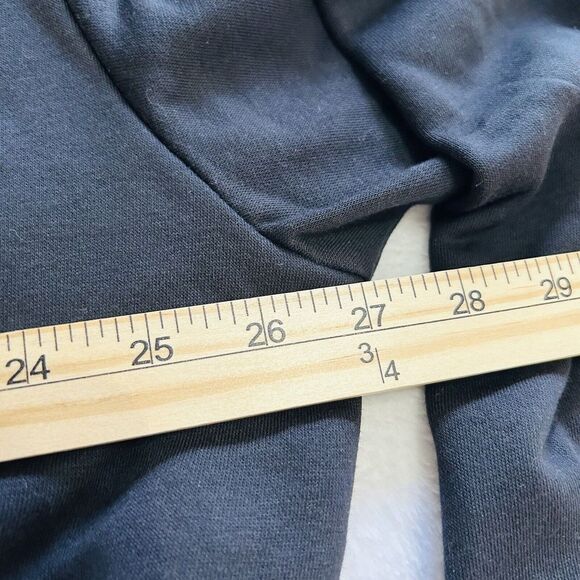 Nike NSW Sportswear Graphic Cropped Hoodie Sweatshirt Women's Sz XL Black Fleece - Picture 4 of 6